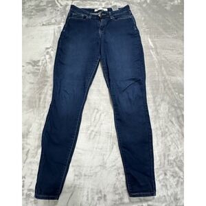 Levis Mid Rise Skinny Jeans Womens 8L (actual 29x29) Blue Denim Cotton Blend EUC